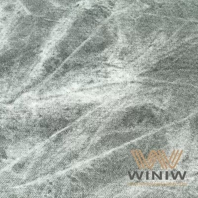 PU Faux Printed Synthetic Leather Fabric 0.5mm - 0.8mm Thickness For Pants