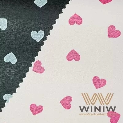 PU Faux Printed Synthetic Leather Fabric 0.5mm - 0.8mm Thickness For Pants