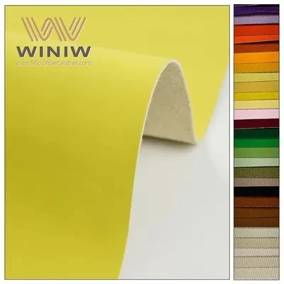 0.6mm rezistan a manyak PU vinil twal pou fè bwat kado kosmetik