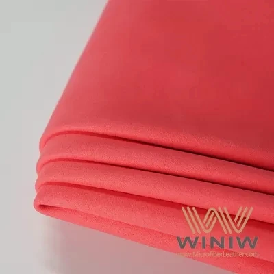Microfiber PU Materyèl Upper Suedette Twal pou soulye ortotik